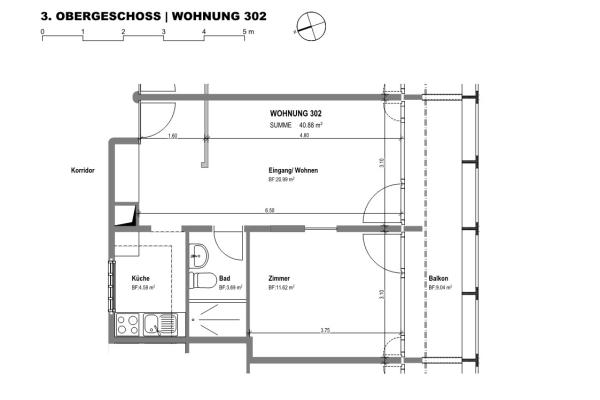 Plan Wohnung 302